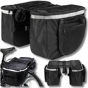 Zdjęcie oferty: Torba sakwa rowerowa na bagażnik rower 25l + odblaski | Podwójna Pojemna