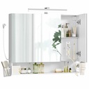 Zdjęcie oferty: Szafka łazienkowa z wbudowaną listwą zasilającą lustrem i oświetleniem LED