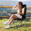 Zdjęcie oferty: AMHANCIBLE Zestaw 2 Krzeseł Kempingowych Składanych Z Uchwytem Czarne