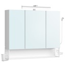 Zdjęcie oferty: Szafka łazienkowa z wbudowaną listwą zasilającą lustrem i oświetleniem LED