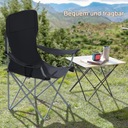 Zdjęcie oferty: AMHANCIBLE Zestaw 2 Krzeseł Kempingowych Składanych Z Uchwytem Czarne