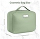 Zdjęcie oferty: Kosmetyczka Damska Podróżna Duża Z Kieszenią Na Pędzle Zielona Matcha
