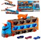Zdjęcie oferty: Hot Wheels Transporter 2w1 z torem +3 autka – dla dzieci 4-8 lat