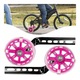 Zdjęcie oferty: kółka boczne LED do roweru koła + prowadnik do rowerka dziecięcego różowy