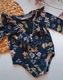 Zdjęcie oferty: Body Haydi czarne 68 floral kwiaty kwiatki falbanka