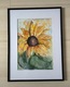 Zdjęcie oferty: Obraz ręcznie malowany akwarela Słonecznik A4 nowy 