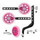 Zdjęcie oferty: kółka boczne LED do roweru koła + prowadnik do rowerka dziecięcego różowy