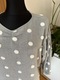 Zdjęcie oferty: Zara M 38 bluzka szara w białe groszki kropki