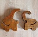 Zdjęcie oferty: Drewniane rzeźby ręcznie robione akcenty figurka rzemieślnicza, słonie (19)