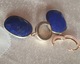 Zdjęcie oferty: Kolczyki z Lapis Lazuli w oprawie ze srebra złoconego