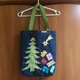 Zdjęcie oferty: Dżinsowa torba shopperka hand made - świąteczna aplikacja. Rękodzieło