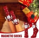 Zdjęcie oferty: Świąteczne Skarpetki 3D Mikołaj z Magnetycznymi Rączkami Uniseks  PREZENT