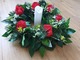 Zdjęcie oferty: Wieniec wianek czerwone róże stroik na grób cmentarz kwiaty