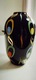 Zdjęcie oferty: Wazon, czarne szkło, ręcznie malowane, VEB KUNSTGLAS ARNSTADT