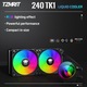 Zdjęcie oferty: Chłodzenie wodne TZMRIT TK1 RGB Aio chłodzenie wodne 240 mm