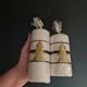 Zdjęcie oferty: Adpal nowe świece pieńkowe świąteczne Christmas komplet 2 sztuki 15 i 12 cm