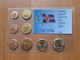 Zdjęcie oferty: Set monet Euro Próba Islandia 2004 r. 8 próbnych monet w blistrze zestaw