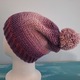 Zdjęcie oferty: Kolorowa czapka zimowa z pomponem handmade