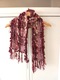 Zdjęcie oferty: czerwony różowy gruby wiśniowy szalik zimowy jesienny wefredzle z fredzlami