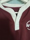 Zdjęcie oferty: Sportowa długa bluza rugby bordowa bluza z długim rękawem vintage