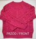 Zdjęcie oferty: Sweter zimowy GAP, 100% bawełna, różowy melanż magenta, roz. XS / 34