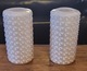 Zdjęcie oferty: 2 x stare klosze szklane PRL - off-white różowe
