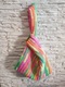 Zdjęcie oferty: Kolorowa torebka na ramię w japońskim stylu boho worek handmade szydełkowa