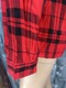 Zdjęcie oferty: Koszula damska Mohito 38 | Czerwono-czarna krata, wiskoza, dekolt V