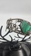 Zdjęcie oferty: Bransoletka srebrna vintage malachit uralski Art Nouveau