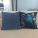 Zdjęcie oferty: Komplet poszewek z weluru ptak ptaki granatowe 45x45
