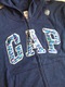 Zdjęcie oferty: GAP niebieska bluza z kapturem logo cekiny 14 15 16 lat