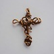Zdjęcie oferty: Unikalny artystyczny krzyżyk z czystej miedzi 