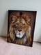 Zdjęcie oferty: Lwia siła na płótnie. Obraz akrylowy 50x40
