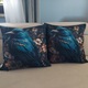 Zdjęcie oferty: Komplet poszewek z weluru ptak ptaki granatowe 45x45