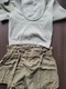 Zdjęcie oferty: Crop top plus spodenki stradivarius z paskiem khaki 