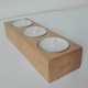 Zdjęcie oferty: Świecznik na 3 tealight'y handmade drewno