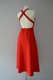 Zdjęcie oferty: Zara długa czerwona lniana sukienka premium old money halter 34 XS