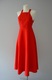 Zdjęcie oferty: Zara długa czerwona lniana sukienka premium old money halter 34 XS