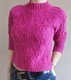 Zdjęcie oferty: Sweter zimowy GAP, 100% bawełna, różowy melanż magenta, roz. XS / 34