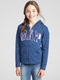 Zdjęcie oferty: GAP niebieska bluza z kapturem logo cekiny 14 15 16 lat