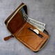 Zdjęcie oferty: Ekskluzywny portfel męski prezent camel 100 $ dolarów czarne pudełko gratis