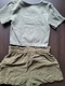 Zdjęcie oferty: Crop top plus spodenki stradivarius z paskiem khaki 