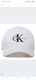Zdjęcie oferty: Czapka z daszkiem Calvin klein damska biała