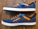 Zdjęcie oferty: GEOX RESPIRA adidasy sneakersy trampki dziecięce denim&orange na rzep r. 37