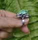 Zdjęcie oferty: Piękny, duży pierścień z zielonym turkusem - na prezent