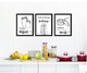 Zdjęcie oferty: Obraz z napisami do kuchni 3 szt., plakat w ramie A3