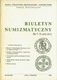 Zdjęcie oferty: BIULETYN NUMIZMATYCZNY ROCZNIK 1989 .