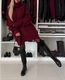 Zdjęcie oferty: Długi sweter z golfem S M L burgund zara h&m burgundowy sukienka 