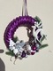 Zdjęcie oferty: Wianek Świąteczny z reniferem,Zimowy,Fioletowo-biały, WYPRZEDAŻ 