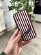 Zdjęcie oferty: Case iPhone X XS etui bordowy w paski z kotem gepardem